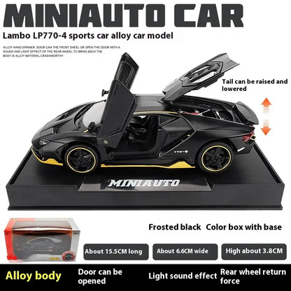 1/32 Cars Toys Auto To Scale Lambor LP770 Diecast Model Cars Sportsman Specialty Products