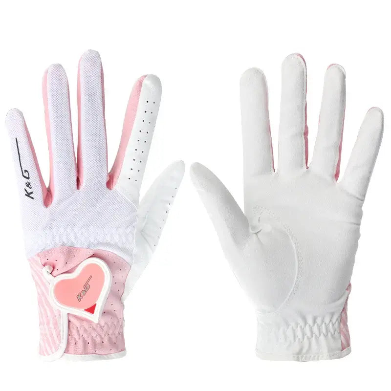 Golf Gloves Woman PU Leather Soft Gloves Ladies Anti-Slip