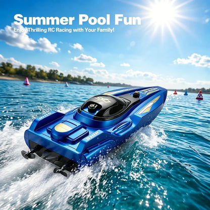 New2.4G Mini RC Racing Boat, Dual Motor