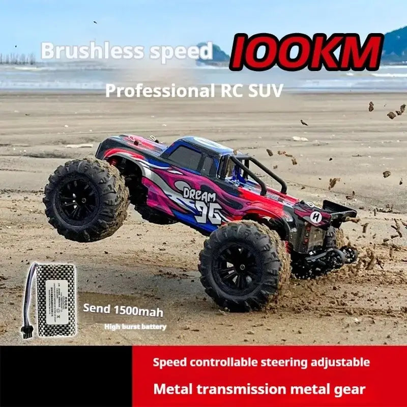 High-Speed RC Car Toy - Electric Off-Road Racing 4WD Proportional Control 75-100km/h Sportsman Specialty Products