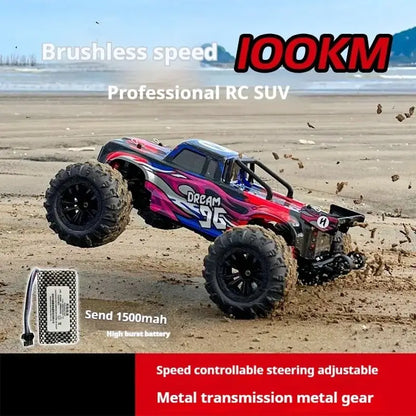 High-Speed RC Car Toy - Electric Off-Road Racing 4WD Proportional Control 75-100km/h Sportsman Specialty Products