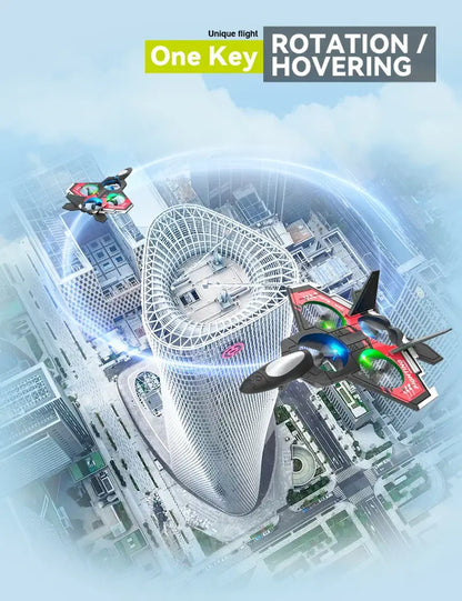 S98 RC Aircraft Fighter LED Light 2.4G 4CH 4 Axis Automatic Balance Sportsman Specialty Products