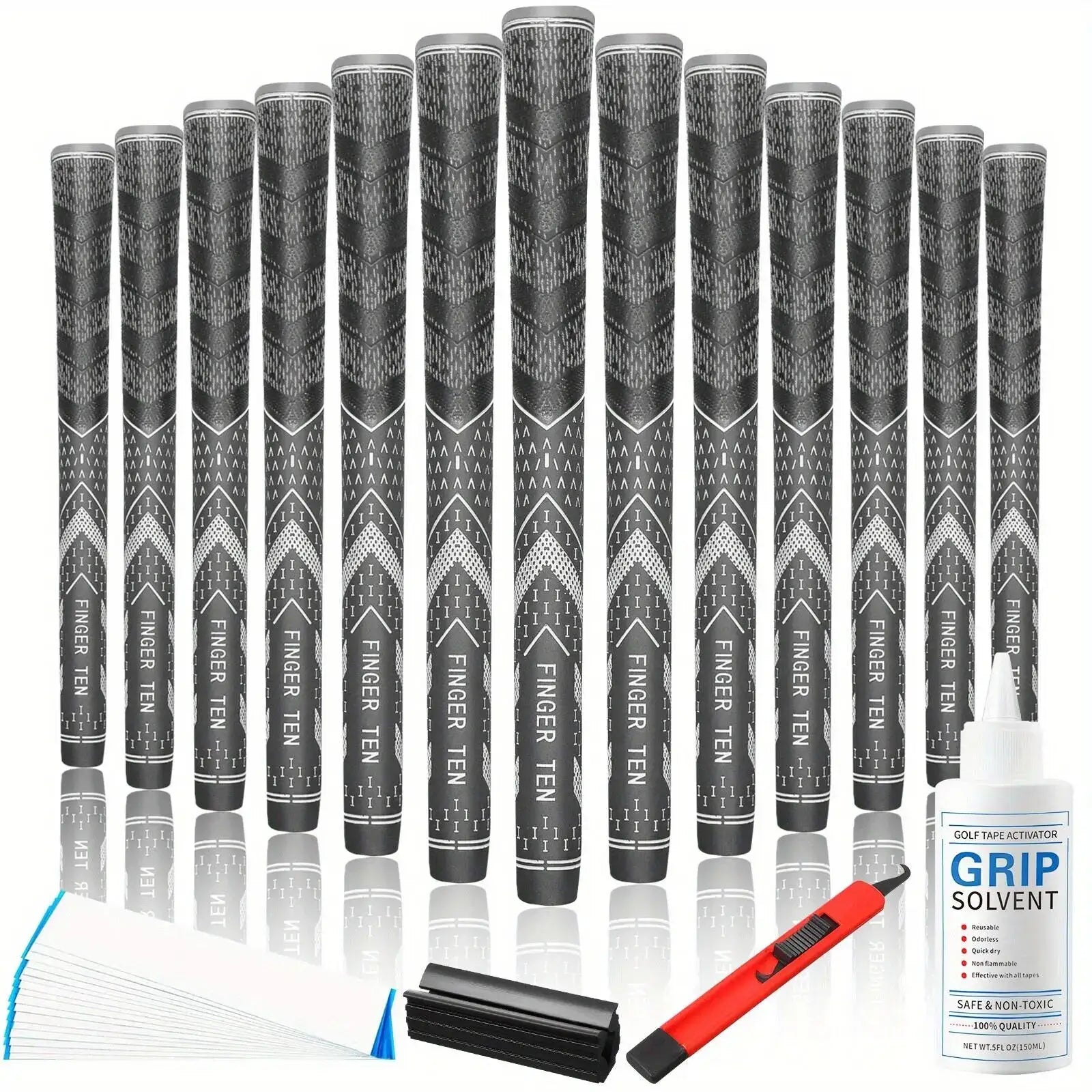 13 Golf Club Standard Grips/Medium Corded Rubber Multi-Purpose Sportsman Specialty Products