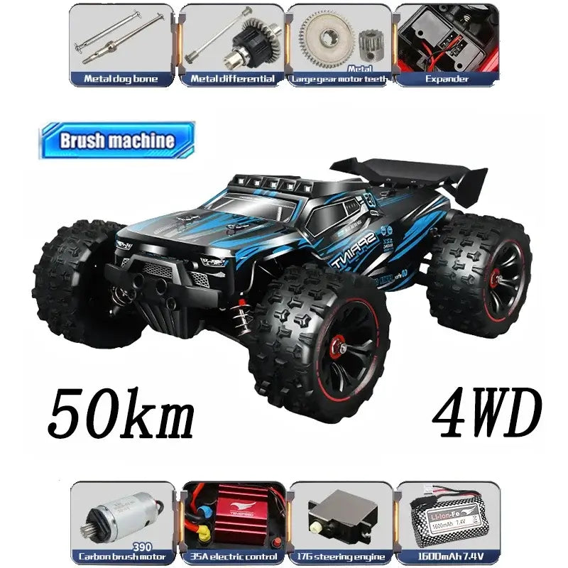 114 85KMH or 50KMH RC Car with LED Sportsman Specialty Products