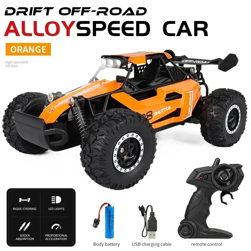 RC Car 2.4Gh Model With LED Lights 2WD High Speed