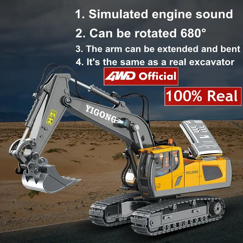 4WD Remote Control Excavator Sportsman Specialty Products