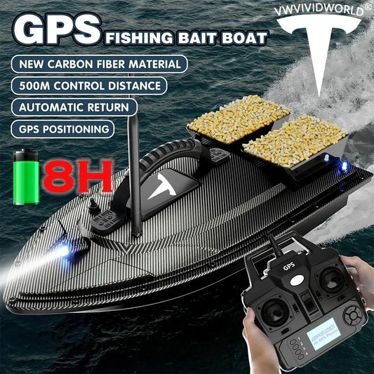 Fishing Bait Boat,500m Control, Endurance Max 8 Hours, Fish Finder Sportsman Specialty Products
