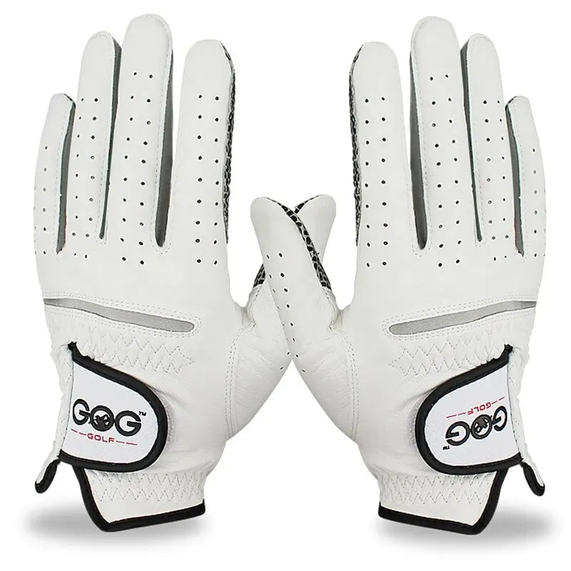 soft sheepskin golf gloves for men, designed for left/right hand comfort and precision in every swing.