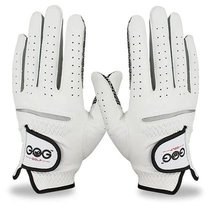 soft sheepskin golf gloves for men, designed for left/right hand comfort and precision in every swing.