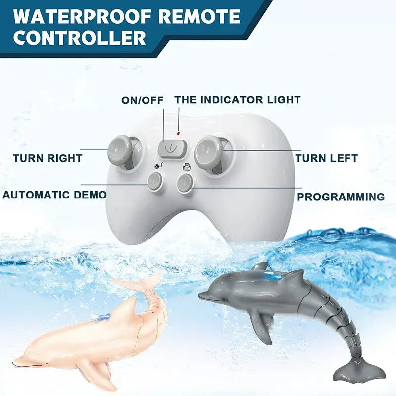 Rc Dolphin Whale Spray Water Light Shark Toy Remote Controlled Boat Sportsman Specialty Products