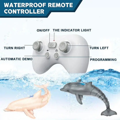 Rc Dolphin Whale Spray Water Light Shark Toy Remote Controlled Boat Sportsman Specialty Products