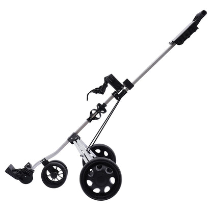 Sportsman Specialty Products 3 Wheel Push Pull Golf Cart Foldable Lightweight Golf Push Cart