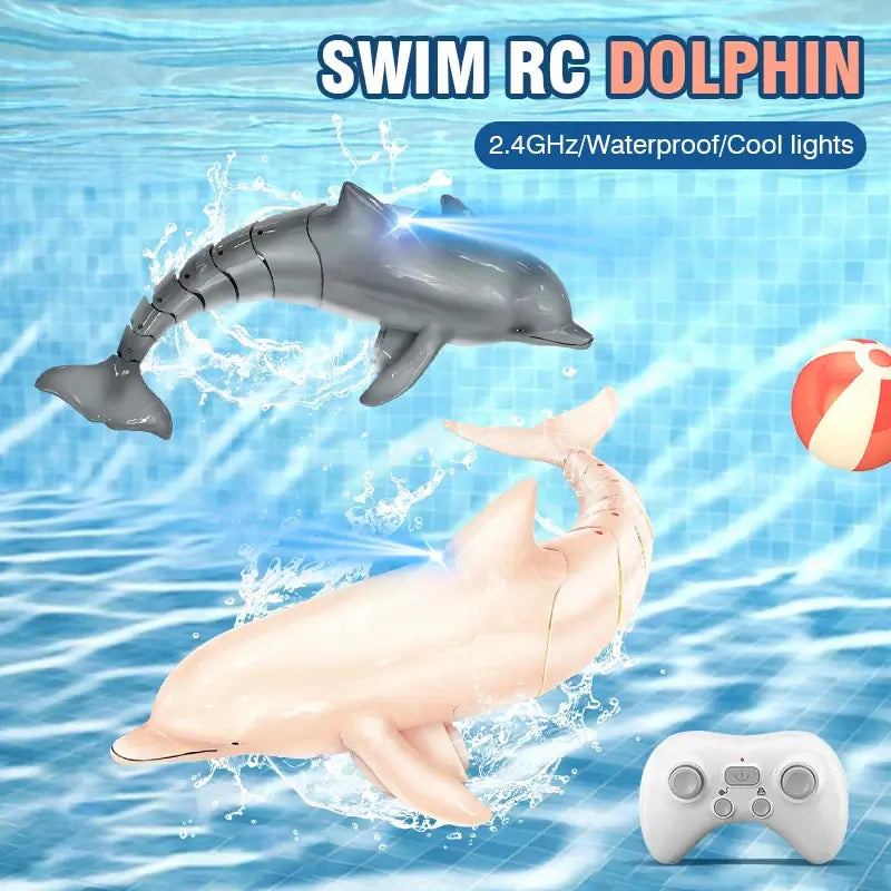 Rc Dolphin Whale Spray Water Light Shark Toy Remote Controlled Boat Sportsman Specialty Products