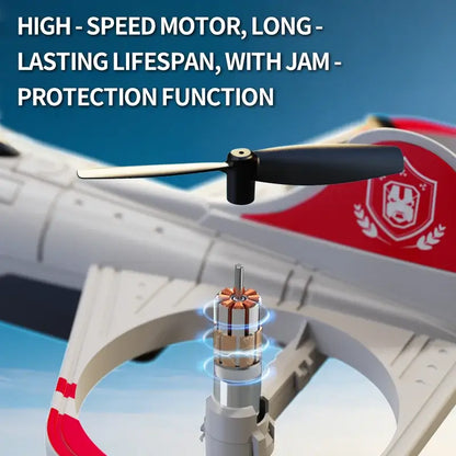 RC Airplane 2.4G Radio Remote Control with high-speed motor and jam protection function