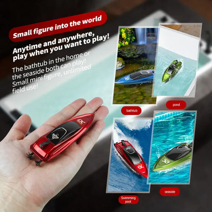 805 Mini RC Boat Radio Remote Controlled One-Button Shift Sportsman Specialty Products