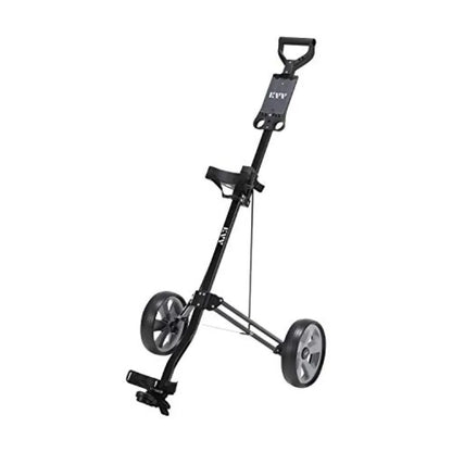 2-wheel aluminum frame golf push cart with lightweight design and durable aluminum construction.