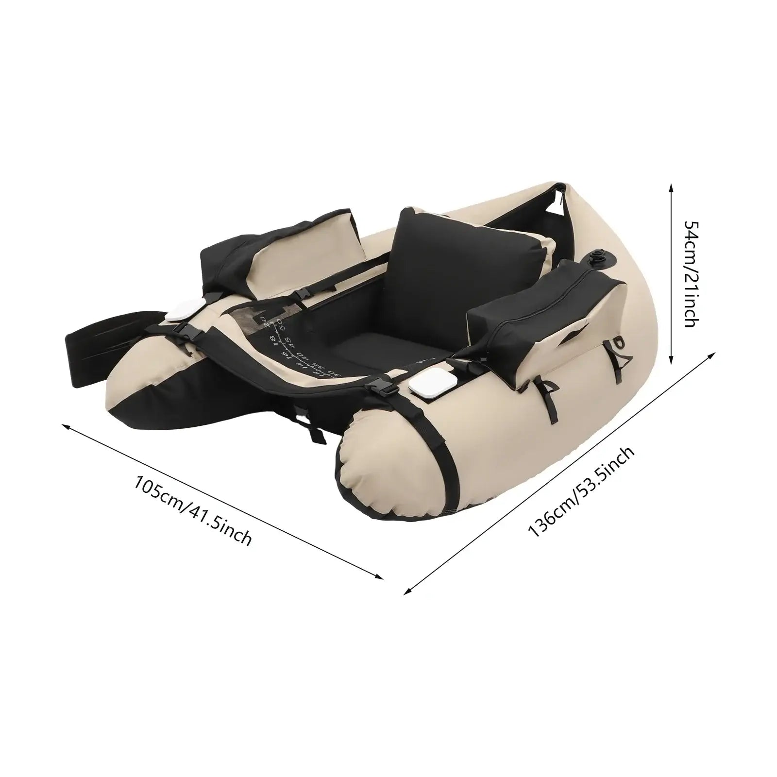 Inflatable Fishing Boat,Portable Oxford Cloth Fishing Boat