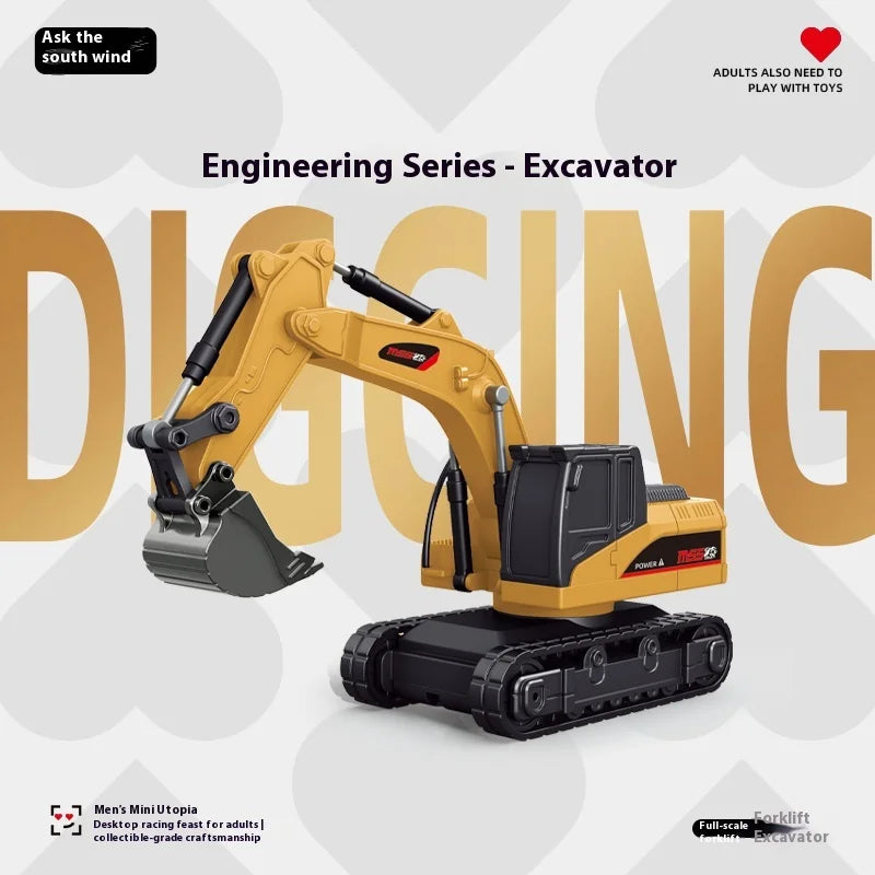 Rc Bulldozer Mini 1:64 Excavator Dumper