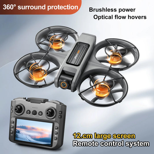 2025 New S156 Drone with Screen Brushless Optical Stream Positioning Quadcopter