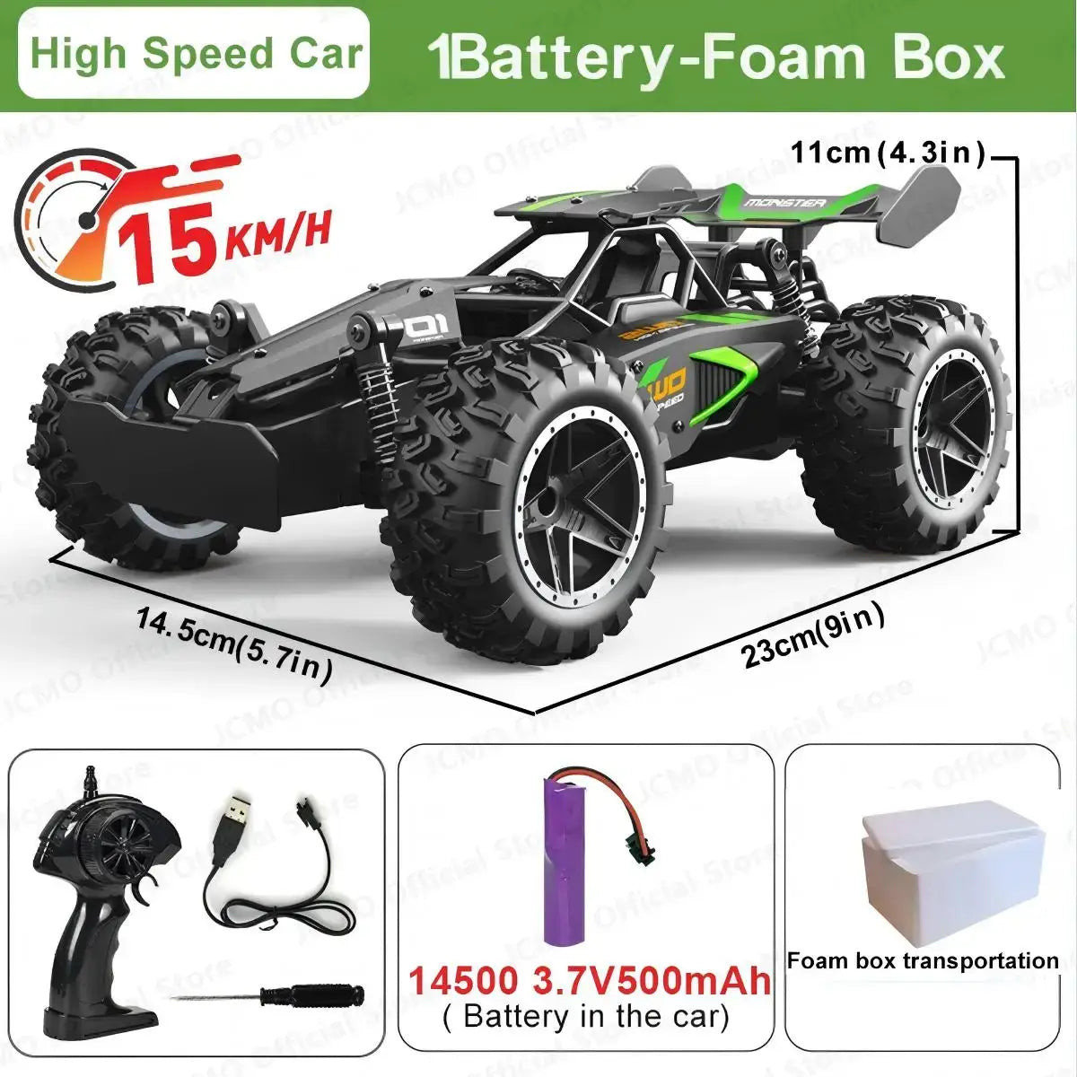 RC Racing Car 118 20kmH High Speed Sportsman Specialty Products