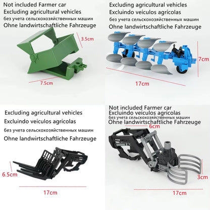 RC Tractors Trailer 2.4G Radio Controlled Farm Ca
