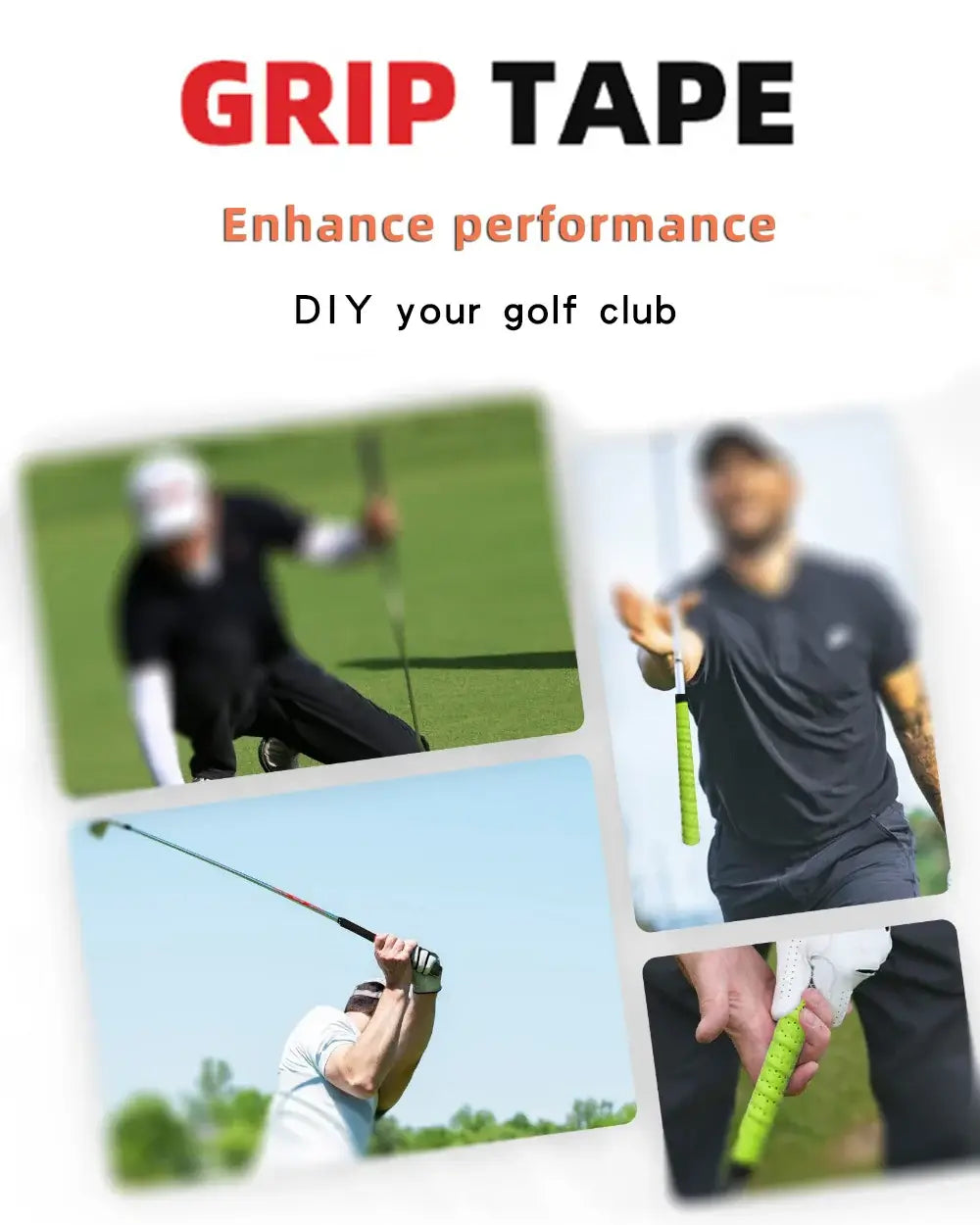Golf Club Grip Tape Golf Grip Wrapping Tapes Non-slip Sweatproof Sportsman Specialty Products