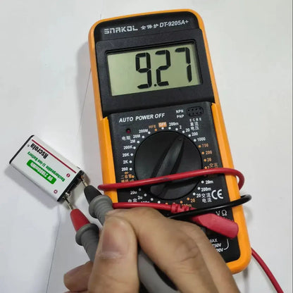 Rscrola 21800mWh 9V Lithium Rechargeable Battery with Type-C cable for various devices