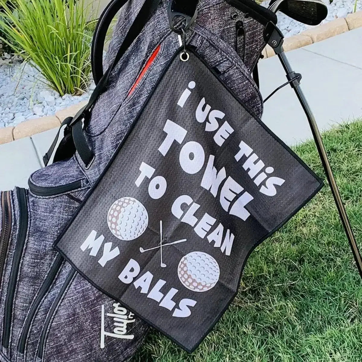 40x60cm Golf Towel With Hook I Use This Towel Clean My Ball Pattern Sportsman Specialty Products