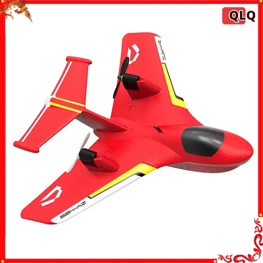 New Rc Plane 425 Water Air Remote Control Plane in vibrant red color with dual propellers for aerial navigation.