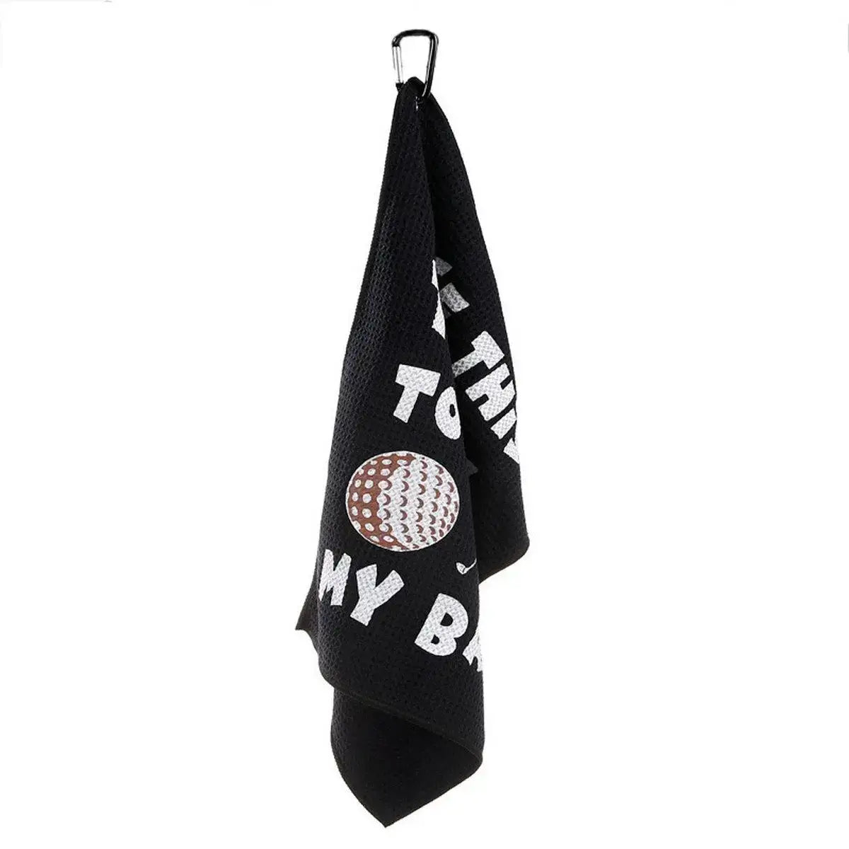 40x60cm Golf Towel With Hook I Use This Towel Clean My Ball Pattern Sportsman Specialty Products
