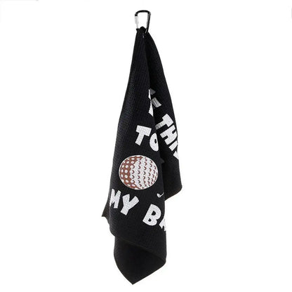 40x60cm Golf Towel With Hook I Use This Towel Clean My Ball Pattern Sportsman Specialty Products
