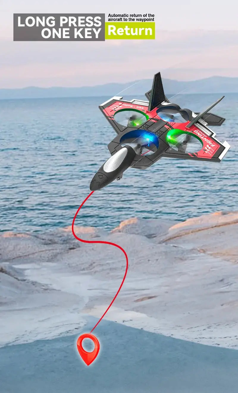S98 RC Aircraft Fighter LED Light 2.4G 4CH 4 Axis Automatic Balance Sportsman Specialty Products