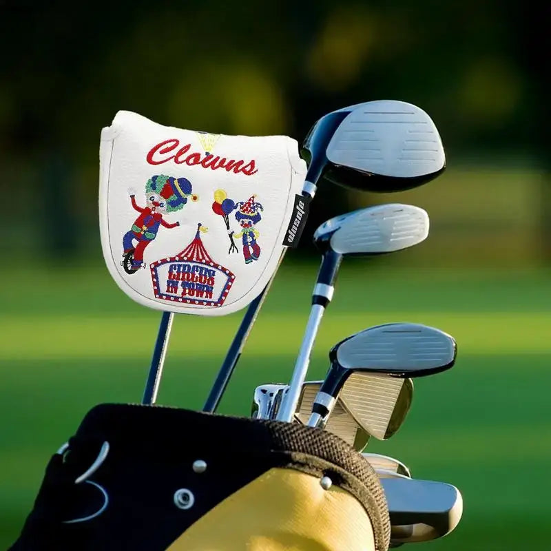 Mallet Putter Headcover Waterproof PU Clown Pattern Sportsman Specialty Products