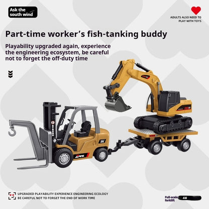 Rc Bulldozer Mini 1:64 Excavator Dumper