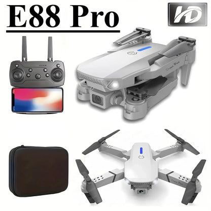 E88 HD Camera Drone with WiFi FPV - Foldable Long Flight Time