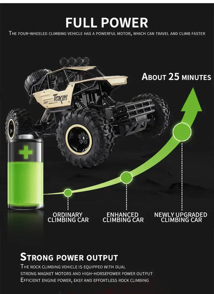 RC Car Remote Control Climbing Vehicle showcasing its powerful motor and climbing capabilities for outdoor adventure.