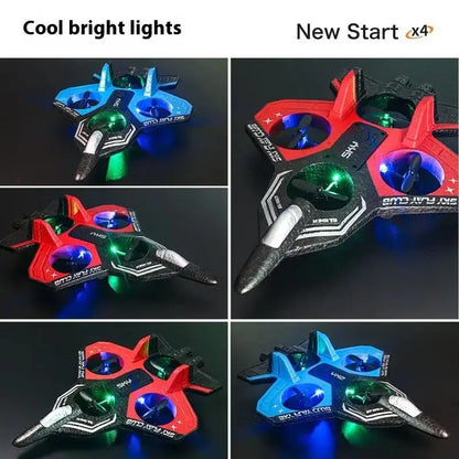 S83 Foam Aircraft Drone: 4-Axis Remote Control, LED Lights,