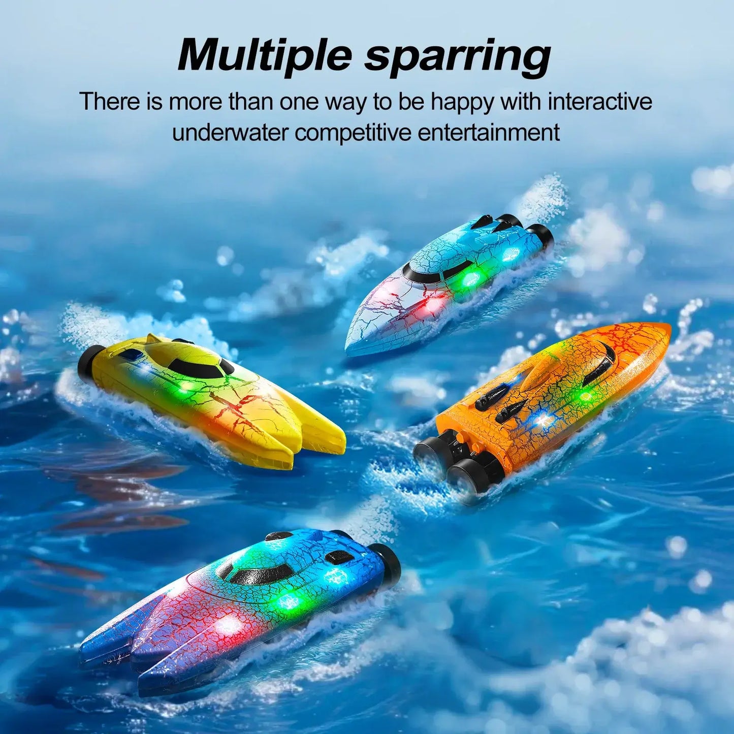 RC Boat Racing High Speed Waterproof 2.4G Double Motor Sportsman Specialty Products
