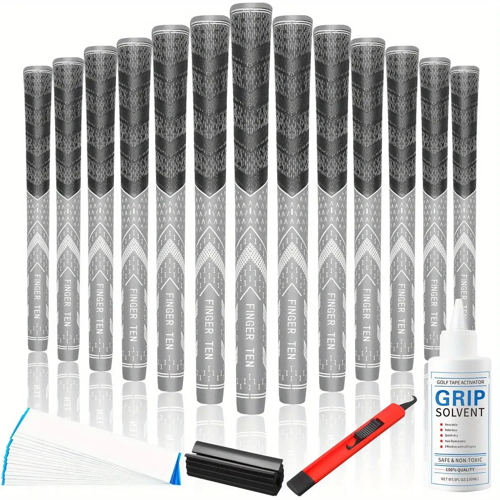 13 Golf Club Standard Grips/Medium Corded Rubber Multi-Purpose Sportsman Specialty Products
