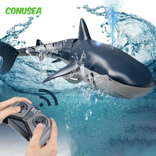 Rc Shark whale Spray Water Toy Remote Controlled