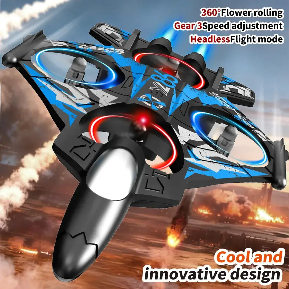 YL86 RC Plane Helicopter Three speed switching Aircraft Rolling at 360 °FighterYL86 RC Plane Helicopter - 3 Speed & 360° Rolling