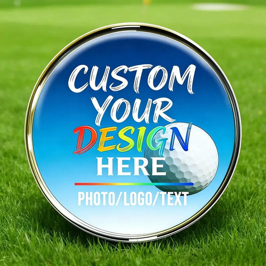 12pcs Customizable Golf Ball Markers with Photo Logo