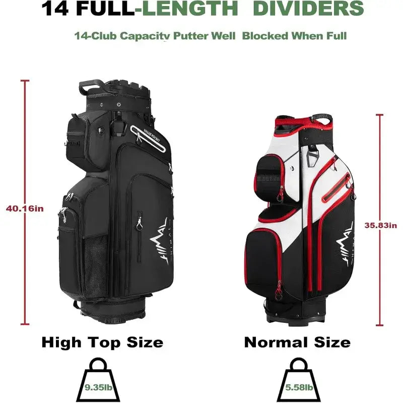 14-Way Golf Cart Bag, Premium Full Length Golf Bag Sportsman Specialty Products