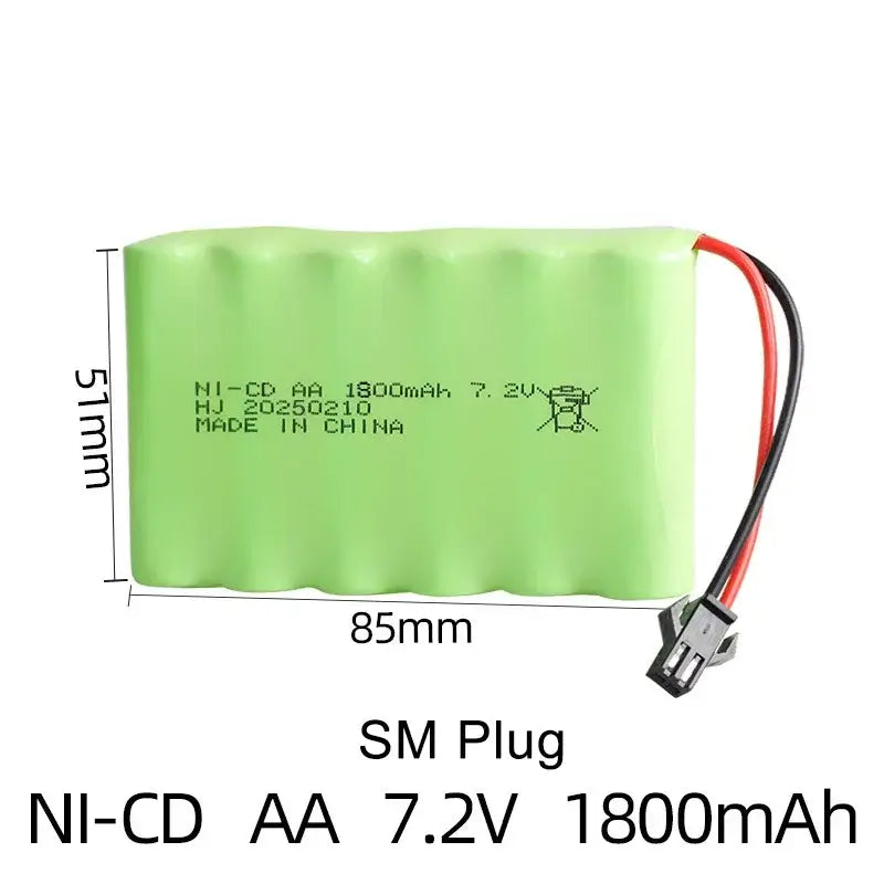 RC Truck Lipo Battery 7.2V 1800mah RC Battery Packs