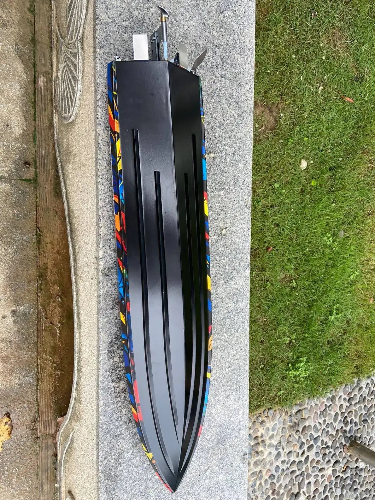 31.5" Large Remote Control Boat for Adults 798-4P Pro Brushless Speedboat 80km/h+ , Two 5200 mAh Battery for Power at Same time, Sportsman Specialty Products