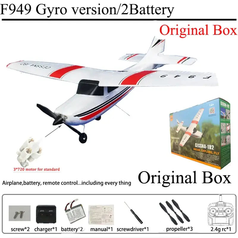WLtoys F949 2.4G 3D6G 3Ch RC Airplane Fixed Wing Plane