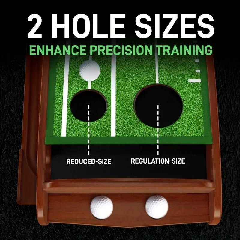 Sportsman Specialty Products PRACTICE Putting Mat - Indoor Golf Putting Green with 1/2 Hole Training