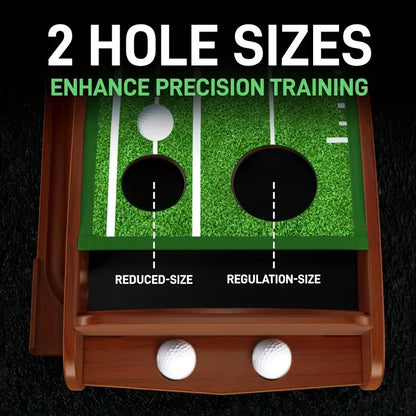 Sportsman Specialty Products PRACTICE Putting Mat - Indoor Golf Putting Green with 1/2 Hole Training