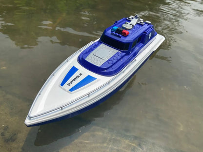 Super large remote control yacht floating on water, perfect for outdoor lakes and fun activities.