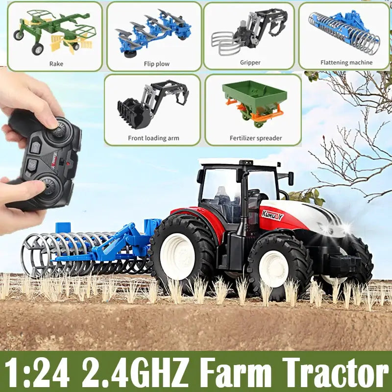 RC Farm Tractors Car 1/24 Radio Controlled Cars and Trucks